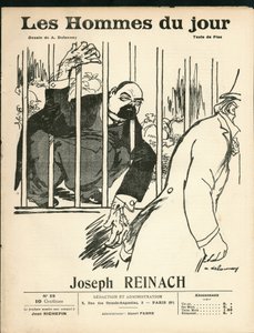 غلاف كتاب "رجال اليوم" ، حوالي عام 1905 - رسم توضيحي بقلم أريستيد ديلانوي (1874-1911): معاداة السامية ، فضية - ريناخ جوزيف (1856-1921) ، القرد بواسطة أريستيد ديلانوي