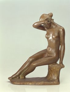 امرأة تغطي وجهها بيدها ، 1900 (برونزي)