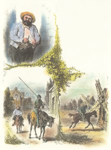 رسم توضيحي لـ Armand-Louis-Henri Telory لتكييف الأطفال لـ Don Quichot بواسطة أرماند لويس هنري تيلوري