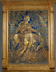 الأميرة مع وحيد القرن (الرسم على النحاس)