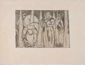 Les Rouisseuses (The Flax Gatherers) 1893 (حفر) بواسطة أرماند سيجين