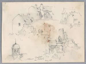 اسكتشات من Château de Blois بواسطة أرنولد ويليام برونر