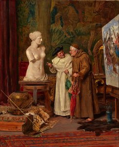 في الاستوديو ، قبل عام 1887. بواسطة أرنولدو تامبوريني
