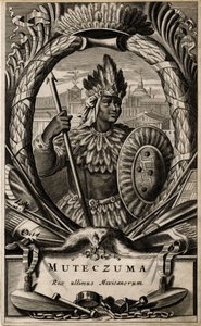 صورة لمونتيزوما، ملك المكسيك بواسطة أرنولدوس مونتانوس