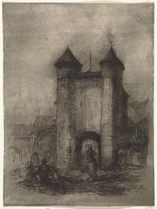 منظر لمركز المساعدة في ماستريخت ، يُنظر إليه من الجانب الميداني Porte du Jaer (العنوان على الكائن) بواسطة أرنود شيبكنز