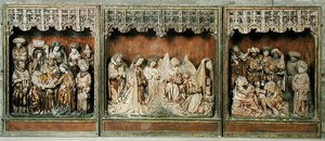 مذبح من كالكار ، الراين السفلى ، c.1483 (خشب متعدد الألوان) بواسطة Arnt von Zwolle