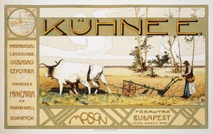 استنساخ ملصق إعلانات Kuhnee Agricultural Manufacturers ، 1899