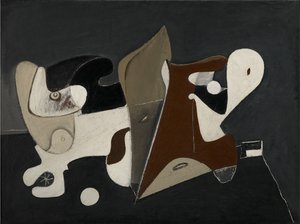 Nighttime، Enigma and Nostalgia ، حوالي 1933-34 (زيت على قماش مثبت على لوح) بواسطة أرشيل جوركي