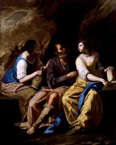 لوط وبناته ، حوالي 1635-1637. بواسطة الأرطماسيا Gentileschi