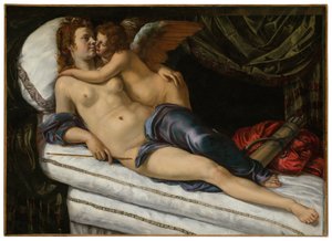 فينوس وكوبيد بواسطة الأرطماسيا Gentileschi