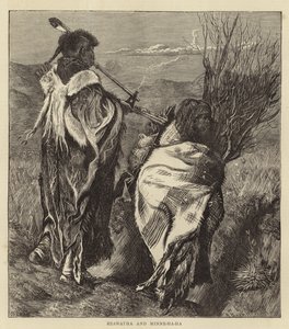 Hiawatha و Minne-Ha-Ha (نقش) بواسطة آرثر بويد (بعد) هوتون