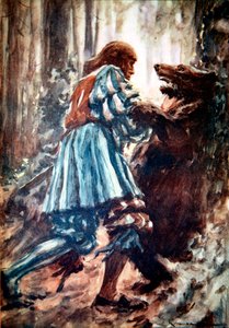 ماكسيميليان الأول ، إمبراطور روماني مقدس ، يقاتل مع دب ، أواخر القرن الخامس عشر 1913