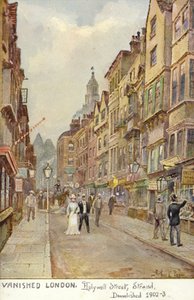 اختفت لندن - شارع هوليويل ، ستراند ، هدم 1902-3 بواسطة آرثر تشارلز باين