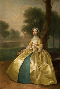 صورة لامرأة في الذهب ، 1785. بواسطة آرثر ديفيس