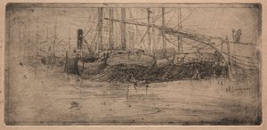 انزلق على طول نهر كوياهوغا ، 1887. بواسطة آرثر إي شنايدر.