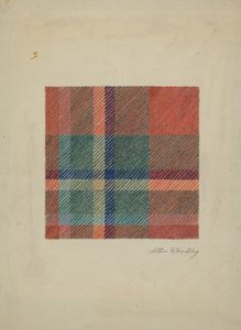 بطانية صوفية منقوشة ، c. 1938. بواسطة آرثر جي ميركلي