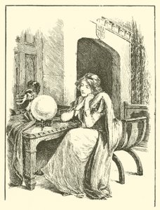 The Legend Of Britomart, Britomart And The Magic Mirror (engraving) بواسطة آرثر جورج ووكر