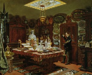 داخل غرفة مجموعة Monsieur Sauvageot ، 1856 بواسطة آرثر هنري روبرتس