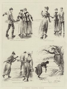 حفلة تزلج عائلية