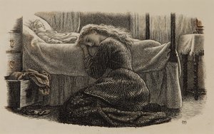 وفاة أصغر طفل ، حوالي عام 1865 (حبر على ورق) بواسطة آرثر هيوز