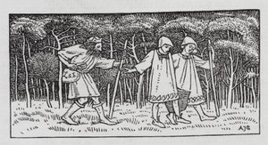 هانز كريستيان أندرسن: The Elfin Hill (litho) بواسطة آرثر جوزيف جاسكين
