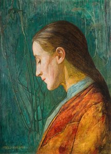 صورة لسيدة عاكسة 1887. بواسطة آرثر جوزيف جاسكين