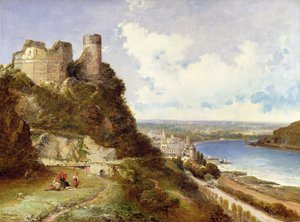 قلعة Oberwesel وشونبيرج راين ، ألمانيا بواسطة آرثر جوزيف ميدوز