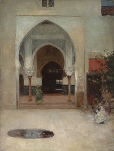 دراسة عن "على باب Seraglio" ، ج. 1890 بواسطة آرثر ميلفيل