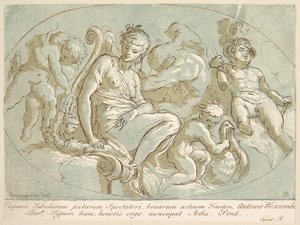كوكب الزهرة محاط بـ Putti ، كاليفورنيا. 1735.