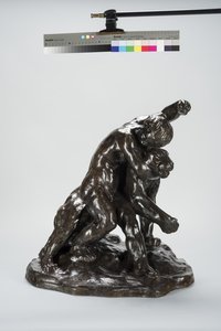 بوما والطفل (برونزي)