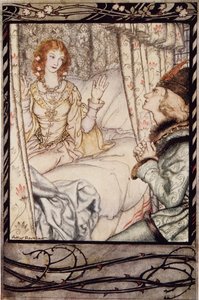 هل هذا أنت يا أميري؟ لقد انتظرتك طويلاً ، من The Arthur Rackham Fairy Book ، الحانة. 1933 بواسطة آرثر راكهام