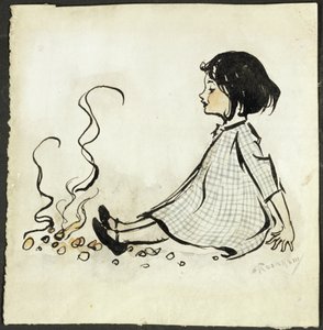 Little Polly Flinders (قلم وحبر ومرحاض على ورق) بواسطة آرثر راكهام
