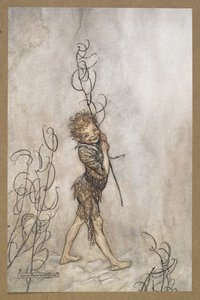 "يا رب ، ما هؤلاء الفانين من الحمقى!" عفريت. مشهد من فيلم A Midsummer Night