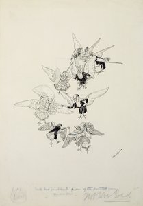 واحدة من أجمل الرقصات التي رأيتها على الإطلاق ، رسم توضيحي من The Zankiwank and the Bletherwitch ، بقلم SJ Adair Fitzgerald ، نشر عام 1896 (قلم وحبر) بواسطة آرثر راكهام