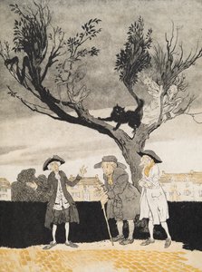 رجال سليبي هولو (داخل الغلاف) من أسطورة سليبي هولو بواسطة واشنجتون إيرفينج (1783 - 1859) ، حانة. 1928 بواسطة آرثر راكهام