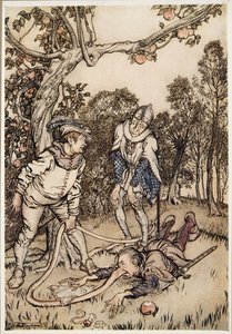 The Nose Tree ، من Little Brother & Little Sister وحكايات أخرى بواسطة Brothers Grimm ، pub.1917 بواسطة آرثر راكهام