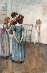 رسم توضيحي لدير Northanger لجين أوستن بواسطة آرثر واليس ميلز