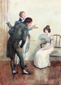 رسم توضيحي لدير Northanger لجين أوستن بواسطة آرثر واليس ميلز