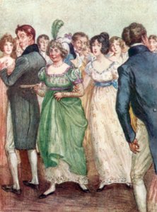 رسم توضيحي لدير Northanger لجين أوستن بواسطة آرثر واليس ميلز