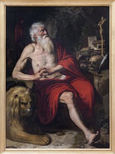 تأمل القديس جيروم ، اللوحة المنسوبة إلى أرتوس وولفورت (1581-1641). تصوير ، كيم يونغتاي ، ليون ، متحف الفنون الجميلة في ليون. بواسطة آرثر ولفيرتس أو ولفورت