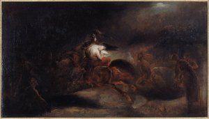 Lénore, les morts vont vite, حوالي 1830 (زيت على قماش) بواسطة آري شيفر