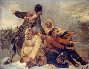أربعة من جنود الجيش الموجهين ، ج. 1826. بواسطة آري شيفر