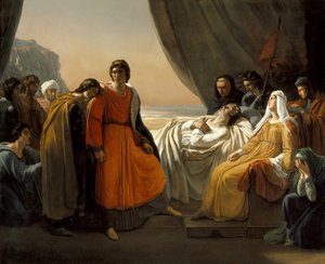 وفاة القديس لويس ، ج. 1817 بواسطة آري شيفر