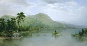 الجبل الأسود من جزر الميناء ، بحيرة جورج ، نيويورك ، 1875