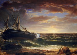 السفينة التي تقطعت بهم السبل 1844. بواسطة آشر براون دوراند