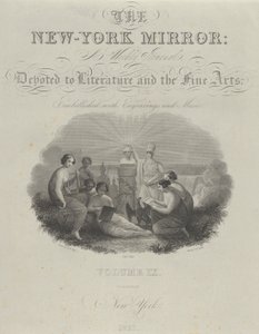 صفحة العنوان: The New York Mirror ، A Weekly Journal ، مكرسة للأدب والفنون الجميلة ... ، ١٨٣١. بواسطة آشر براون دوراند