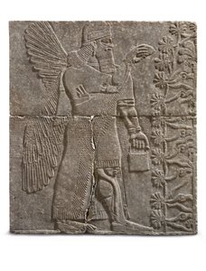 نقش عبقرية مجنحة ، عهد Ashurnasirpal ، c.883-859 قبل الميلاد بواسطة الآشورية