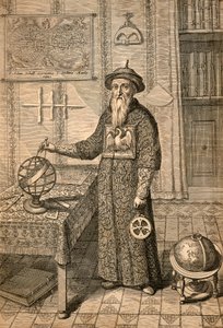 Jesuit Johann Adam Schall von Bell (1591-1666), predecessor of Ferdinand Verbiest, astronomer at the court of the Ming Dynasty in Nanjing, wearing Mandarin costume, from China monumentis