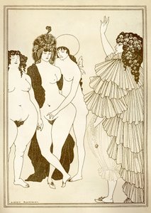 توضيح أوبري بيردسلي (1872-1898) لـ "ليسستراتا" (411 قبل الميلاد) بواسطة أريستوفانيس بواسطة اوبري بيردسلي