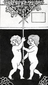 عنوان الفصل لـ "Le Morte d'Arthur" بواسطة اوبري بيردسلي